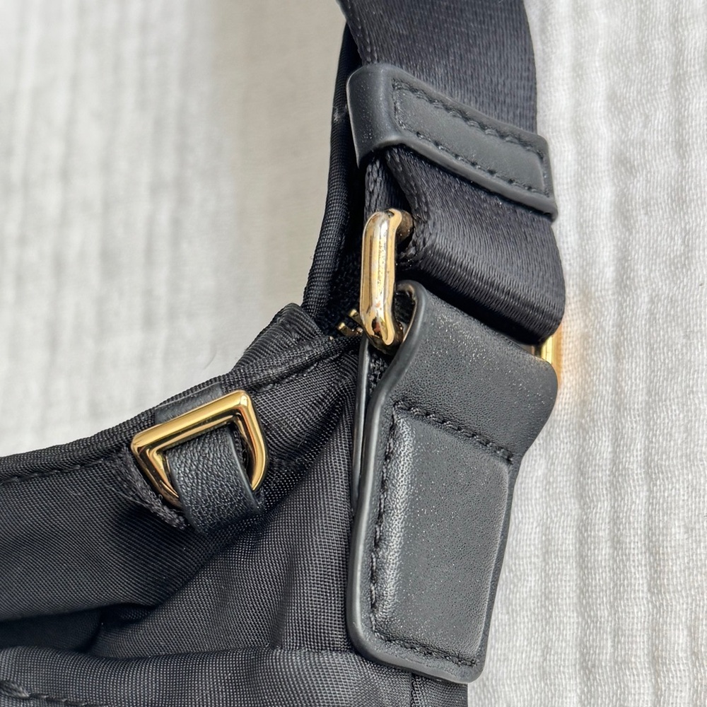 TUMI Voyageur Capri Black Crossbody Bag with Gold Hardware - Picture 2 of 16